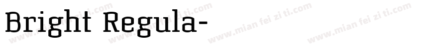 Bright Regula字体转换